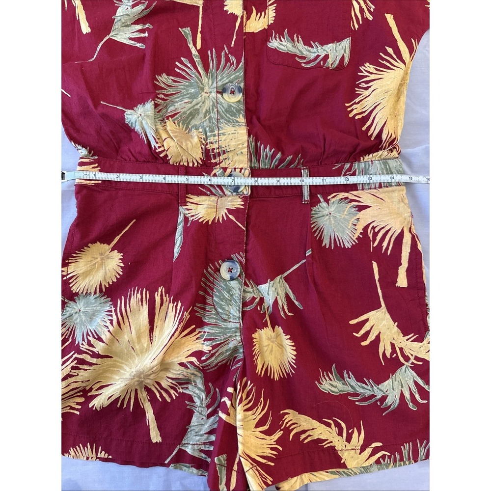 Free People Malibu Romper Women Size XS Red Tropical NWT Boho Beach $108 - Picture 7 of 11